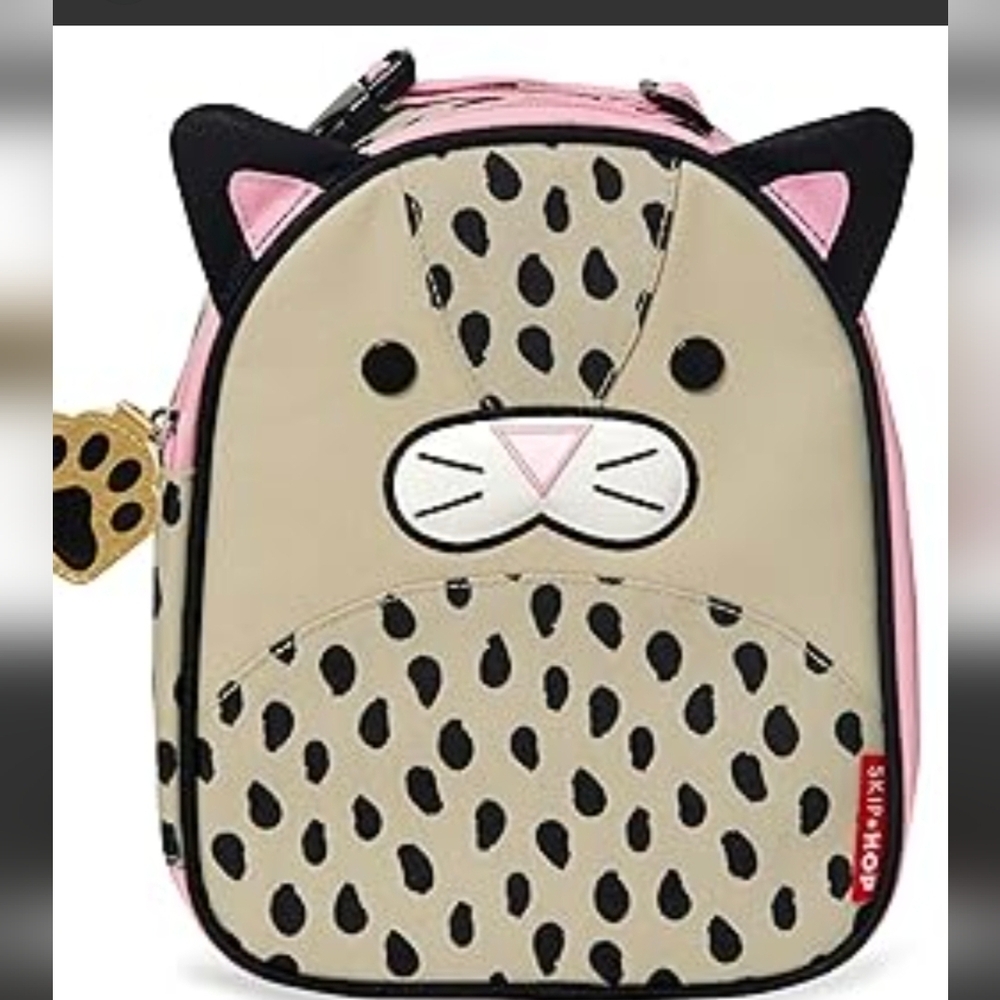 Skip Hop Zoo Lunchie Insulated Lunch Bag Leopard Cat Lunch Kit
